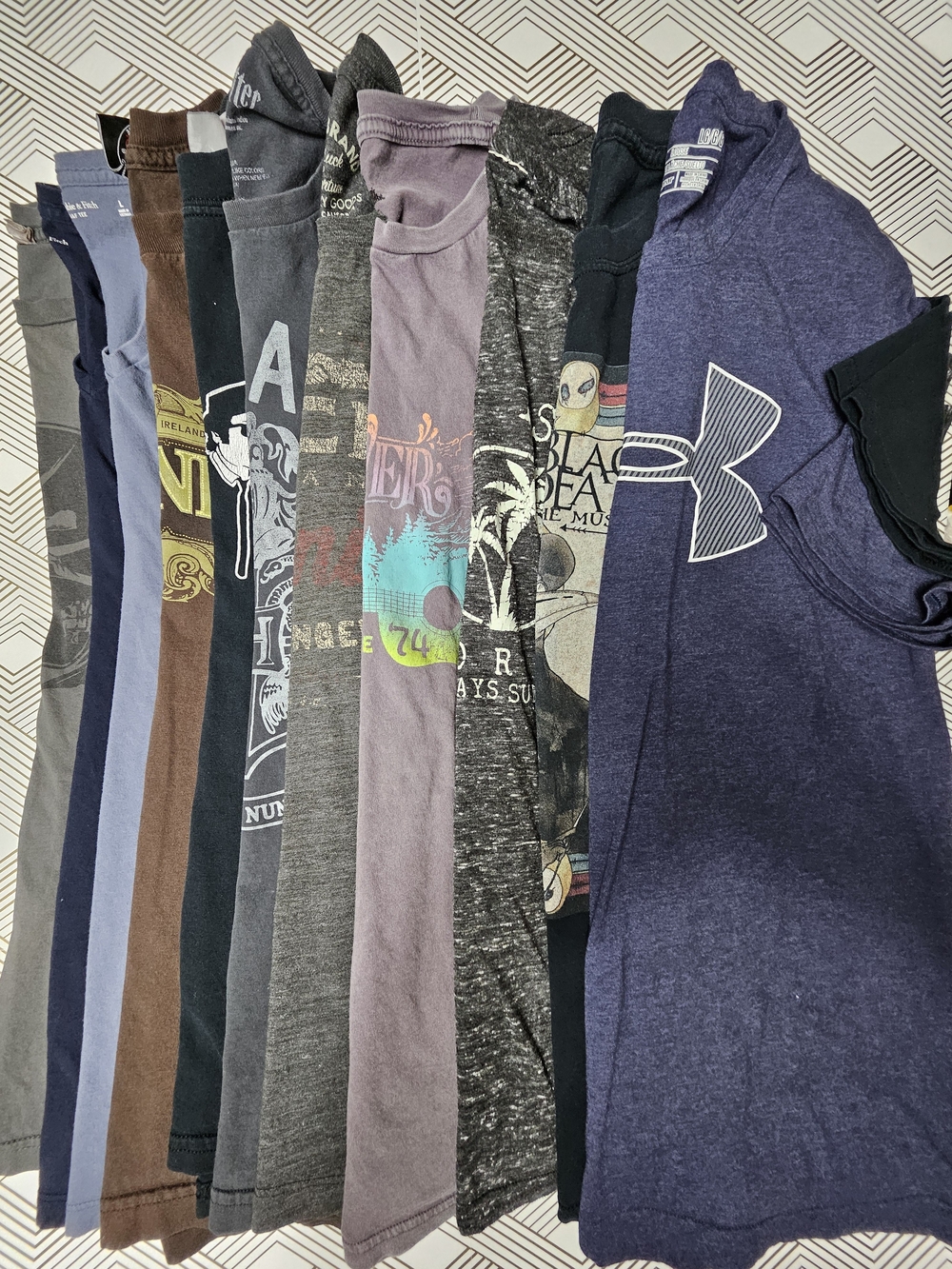 Curated Washed Graphic Tees ,Mens Large ,soft, Easy Actually wearable